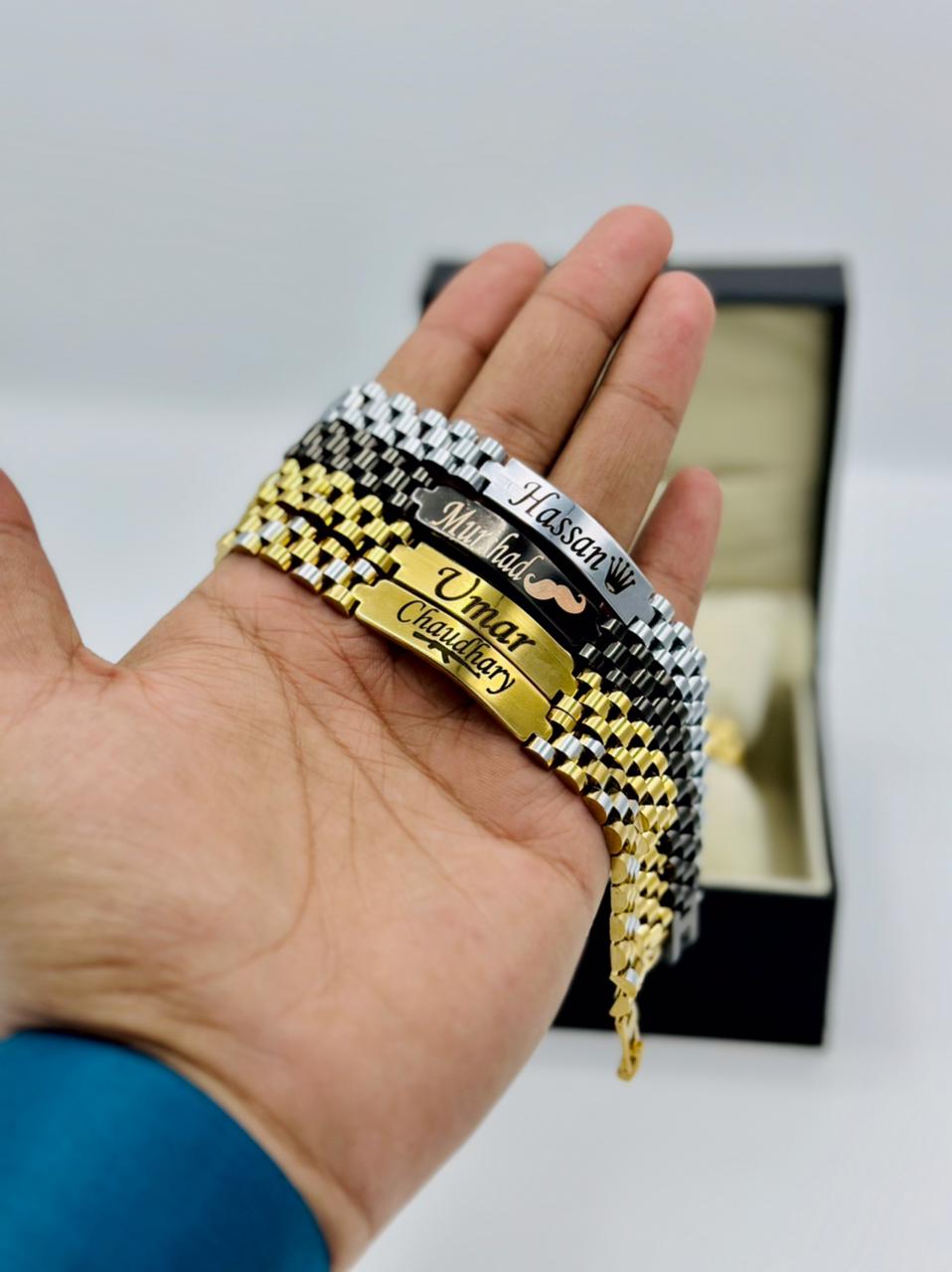 Engraved Name Bracelet Stainless