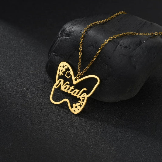 Butterfly Name Necklace