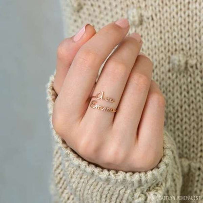 Couple Name Ring