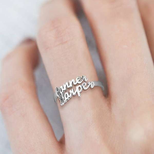 Couple Name Ring