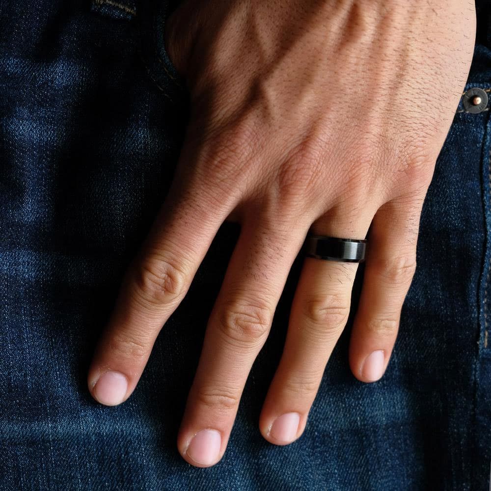 Black Titanium Ring-High Quality