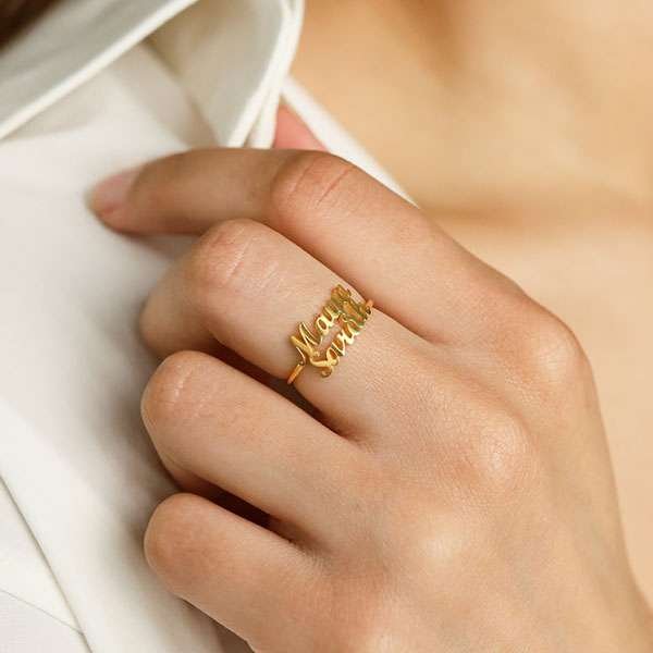 Couple Name Ring